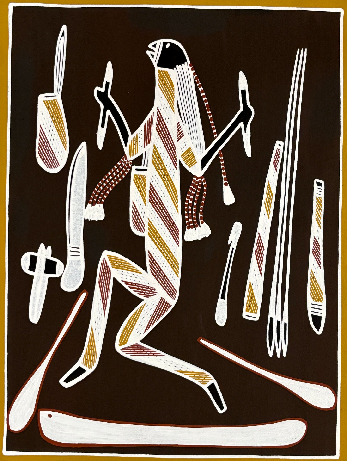 Dancing Man Getting Ready for Hunting | KW-499