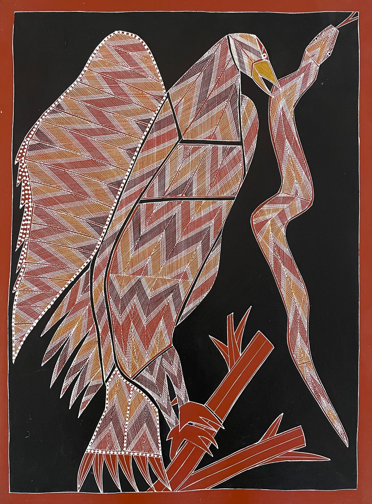 Eagle Holding Whip Snake | WF-60