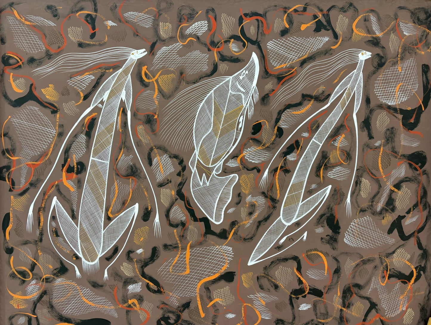 Two Mimi with Fish | EB-297