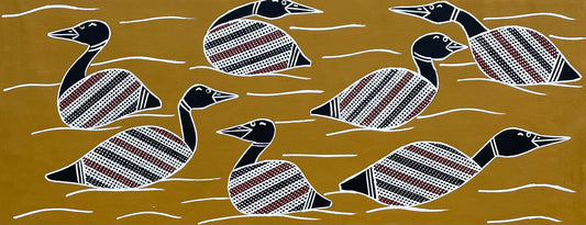 Three Whistle Duck and Four Diving Duck | GA-3765