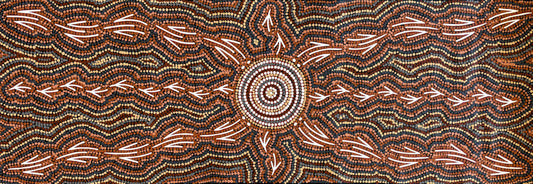 Emus & Kangaroos at Waterhole | GA-5854