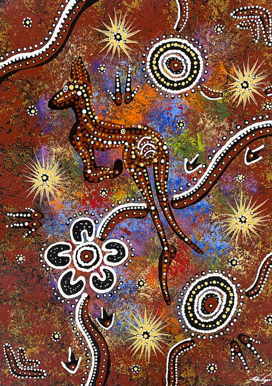 Red Kangaroo Totem | GA-5963