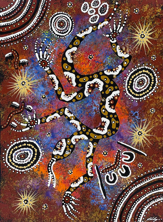 Dancing Goanna at Corroborree Rockhole | GA-5964