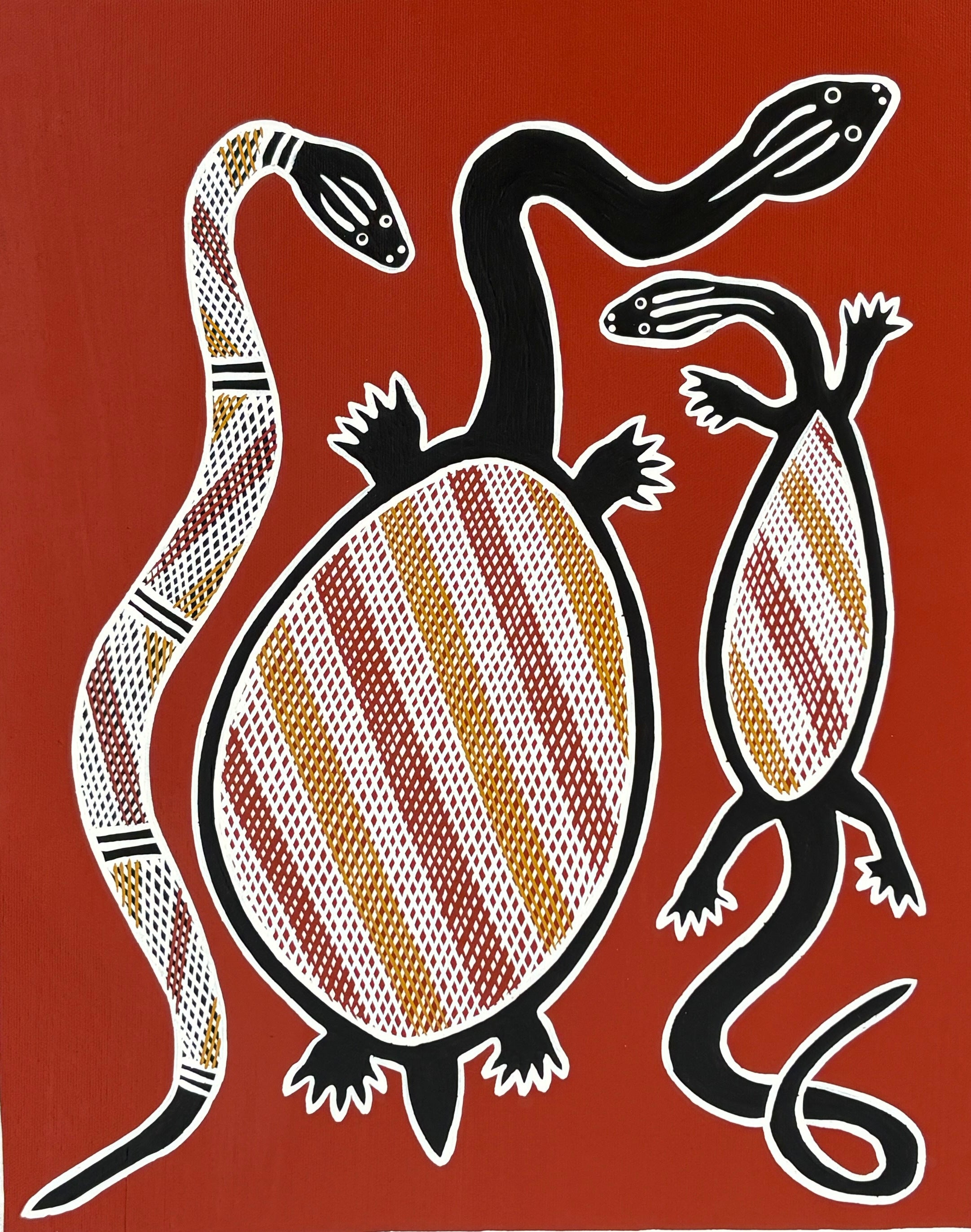 Turtle, Goanna & Snake | GA-6023 – Top Didj