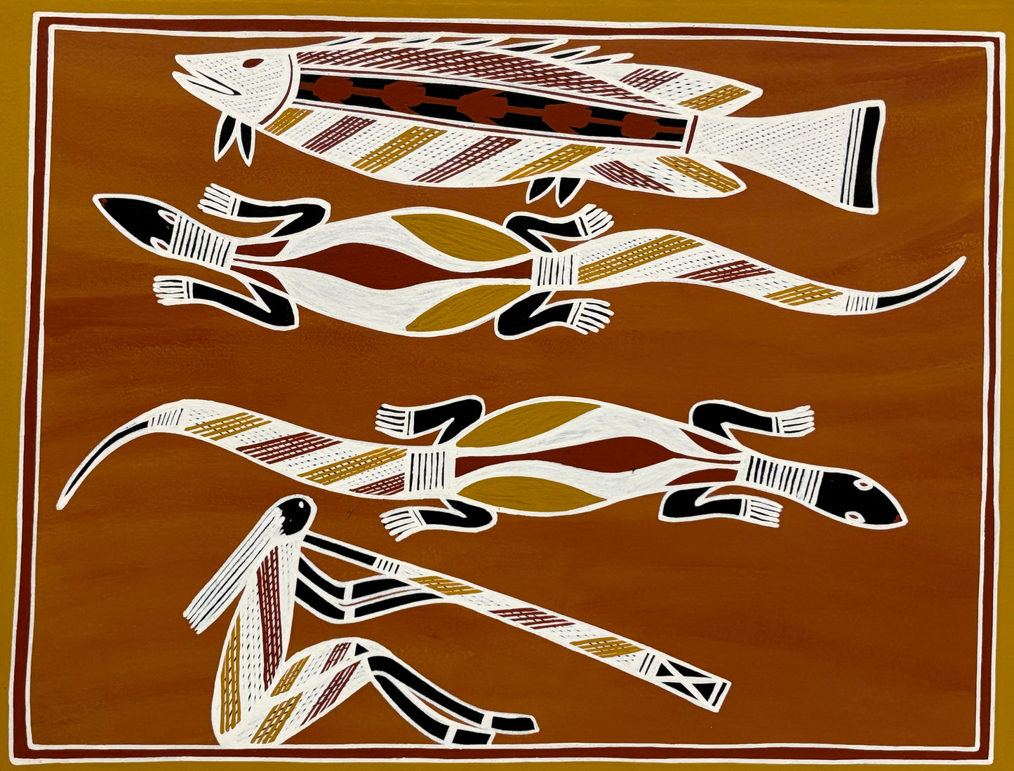 Bream, Goanna & Didgeridoo Player | KW-424