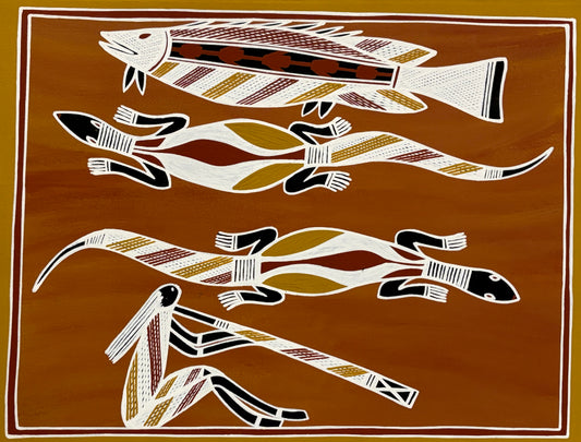 Bream, Goanna & Didgeridoo Player | KW-424