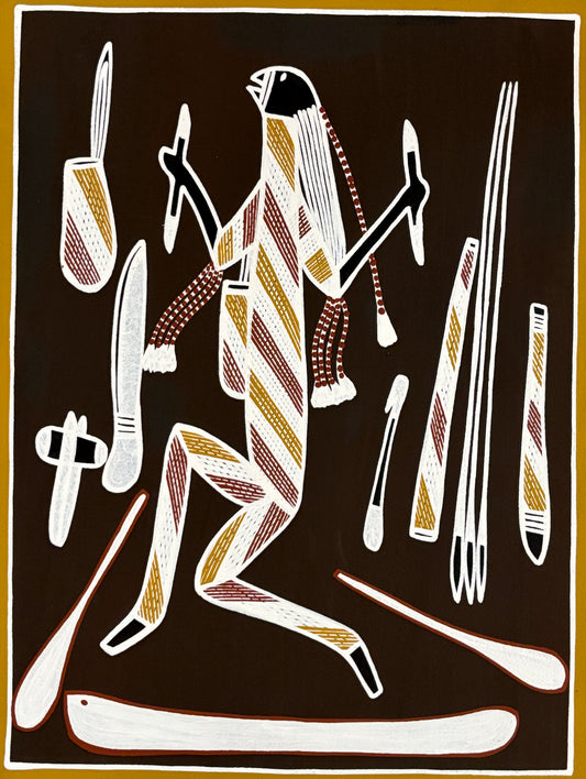 Dancing Man Getting Ready for Hunting | KW-499