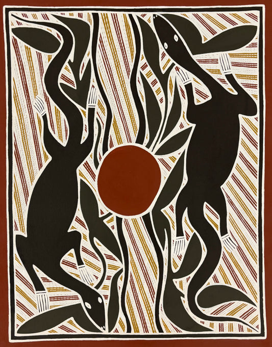 Two Water Goannas | KW-582