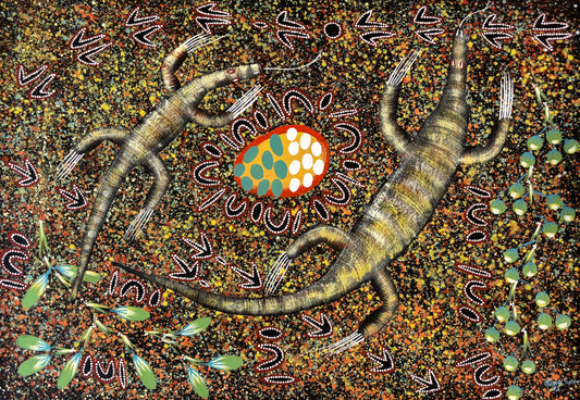 Mother and Baby Goanna | RS-032