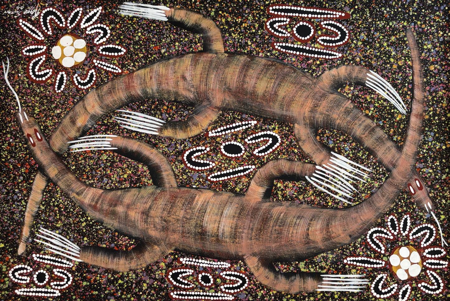 Two Goannas Digging | RS-062