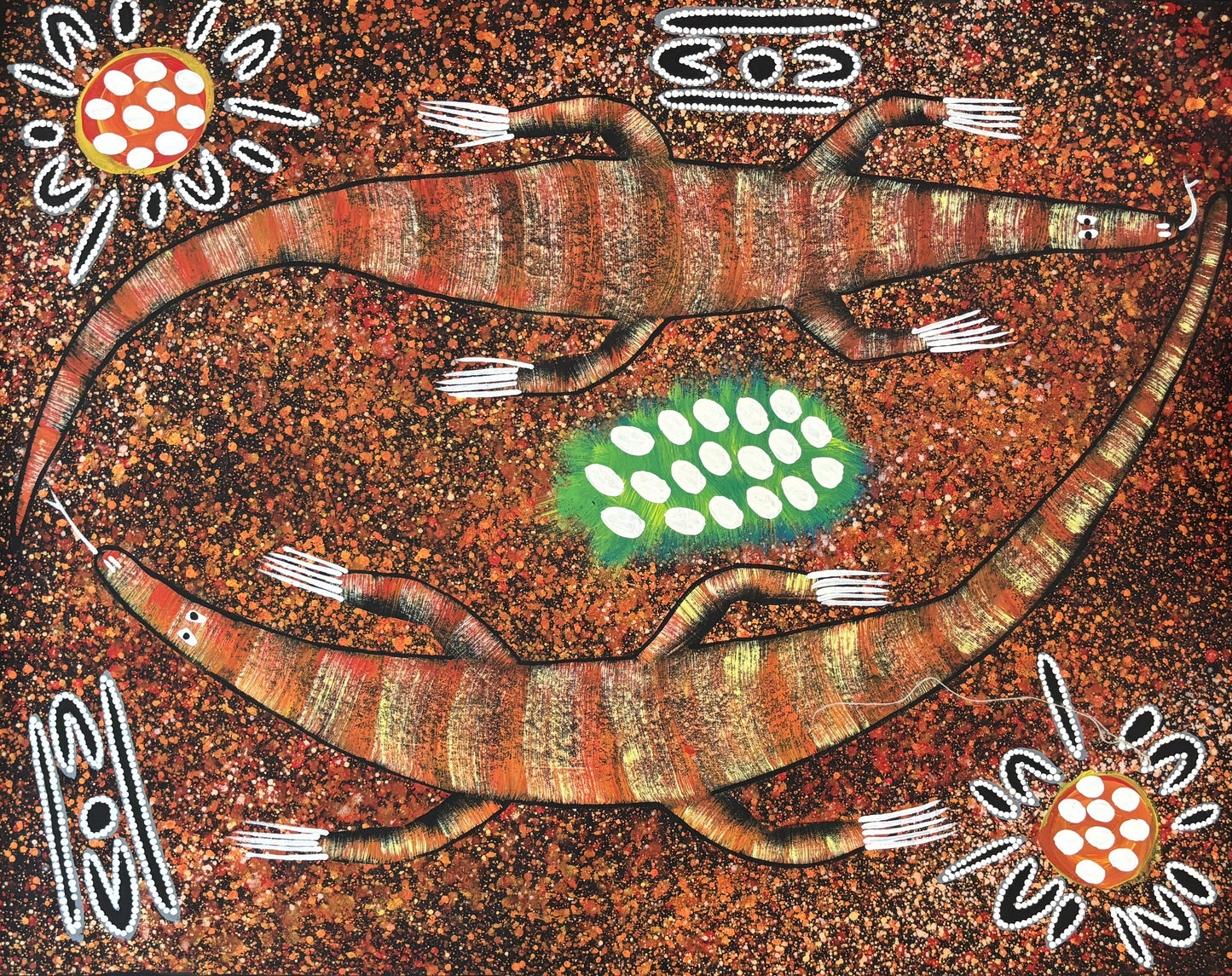 Two Goannas Digging | RS-310