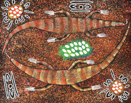 Two Goannas Digging | RS-310