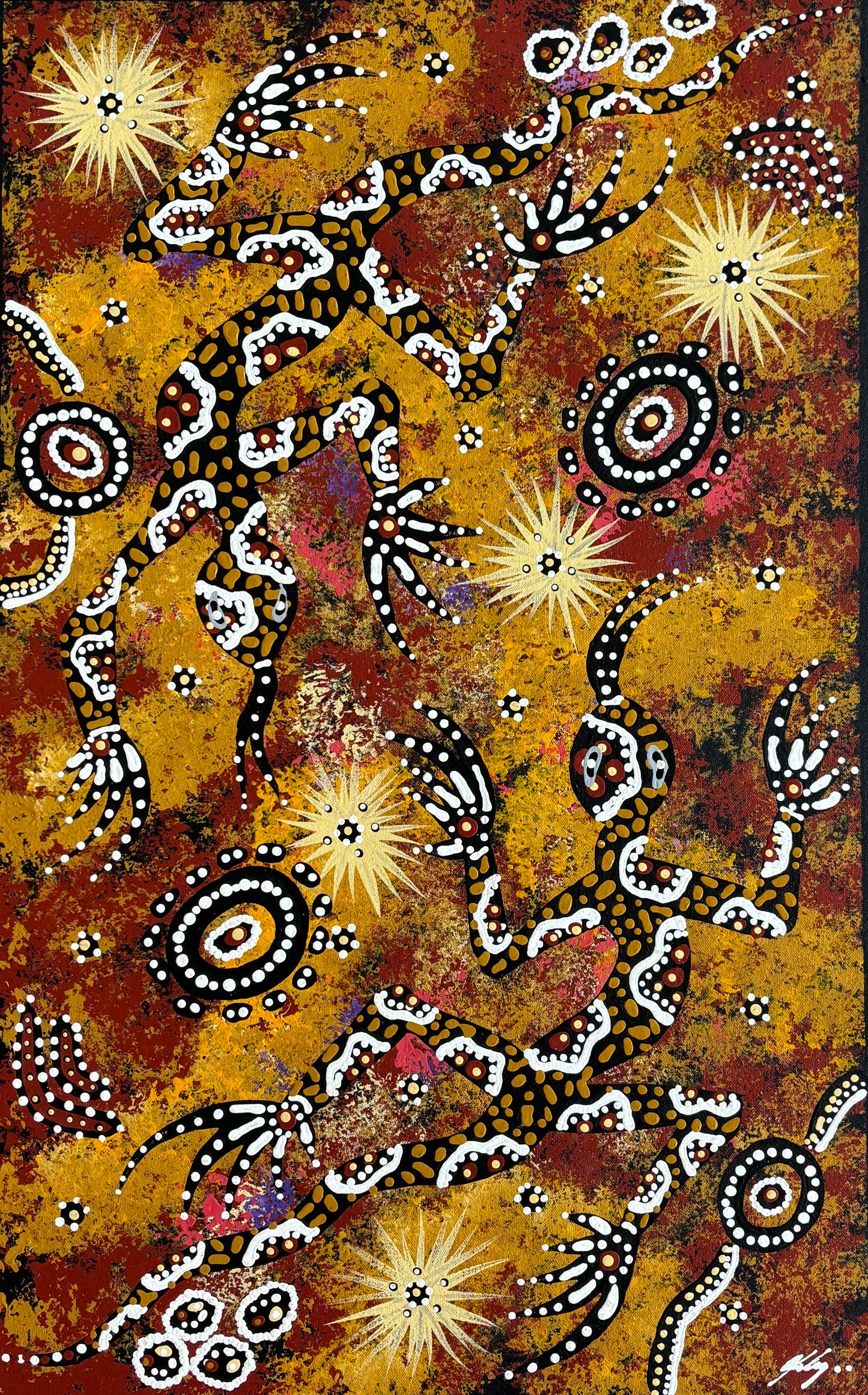 Dancing Perenties (goannas) | SP-2253