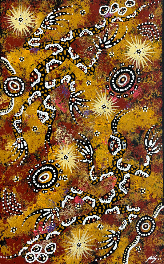 Dancing Perenties (goannas) | SP-2253