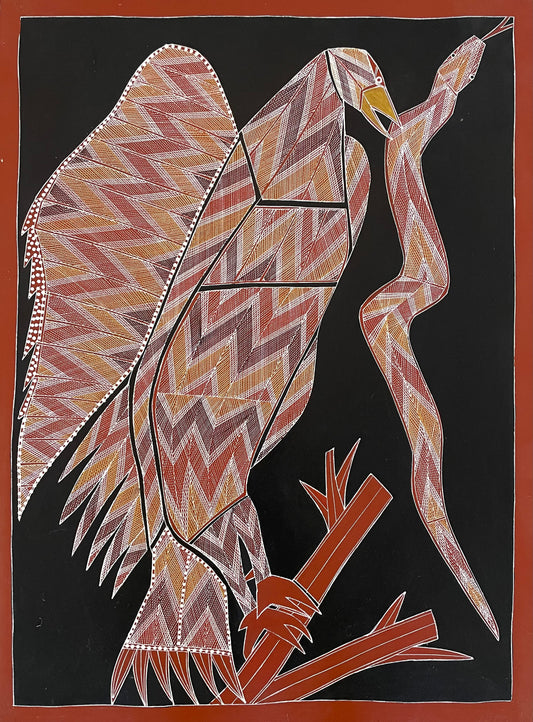 Eagle Holding Whip Snake | WF-60